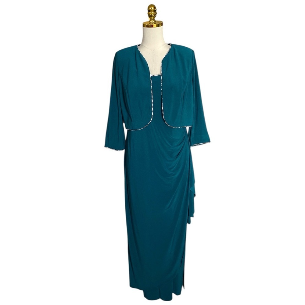 R&M Collection Mother Of bride Groom Wedding Women's Formal Jacket Dress Gown 12